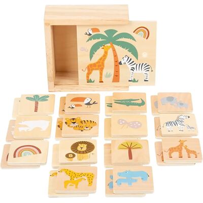 Small Foot 11696 Juego de Memoria Safari - Motivos Animales Small Foot 11696 Juego de Memoria Safari - Motivos Animales