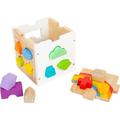 Small Foot Cubo de Formas Arcoíris - Juguete de Madera Educativo Small Foot Cubo de Formas Arcoíris - Juguete de Madera Educativo