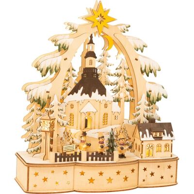 LEGLER Small foot - Weihnachts LED Dekolampe mit Dorf & Stern - Weihnachten LEGLER Small foot - Weihnachts LED Dekolampe mit Dorf & Stern - Weihnachten