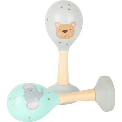 Small Foot Pastell Musikrasseln - Baby Spielzeug Small Foot Pastell Musikrasseln - Baby Spielzeug