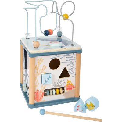 Small Foot Houten Aktivitätenkubus und Motorikspirale Unterwasserwelt - Spielzeug Small Foot Houten Aktivitätenkubus und Motorikspirale Unterwasserwelt - Spielzeug