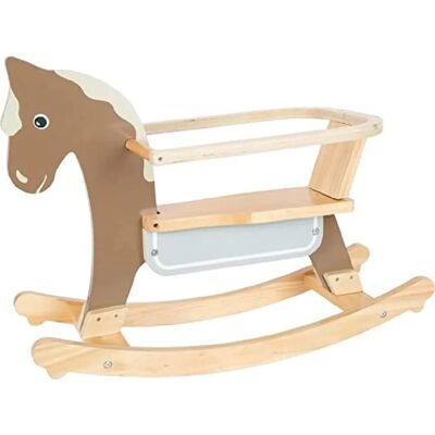 Cavallo a dondolo bianco Small Foot - Giocattolo in legno classico per bambini Cavallo a dondolo bianco Small Foot - Giocattolo in legno classico per bambini