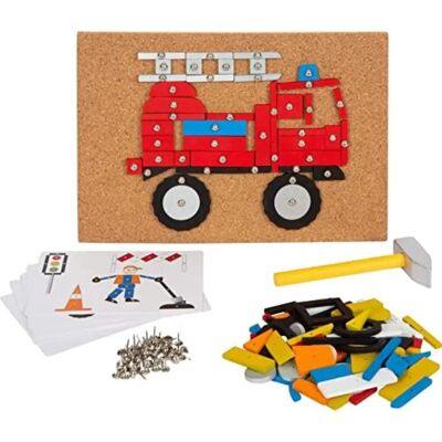 Small Foot Tableau de marteau et clous multicolore - Jouet éducatif Small Foot Tableau de marteau et clous multicolore - Jouet éducatif