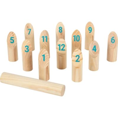 Small Foot - wooden Kubb with numbers, outdoor game - Kids Small Foot - wooden Kubb with numbers, outdoor game - Kids