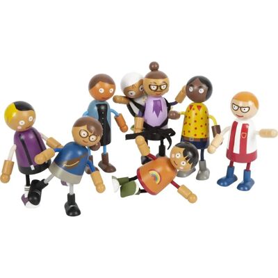 Famille de poupées pliables Small Foot Design avec bébé Famille de poupées pliables Small Foot Design avec bébé