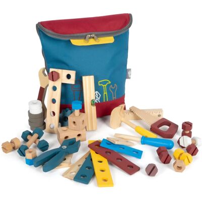 Small foot Wooden Tool Backpack - Kids' Workshop Set Small foot Wooden Tool Backpack - Kids' Workshop Set