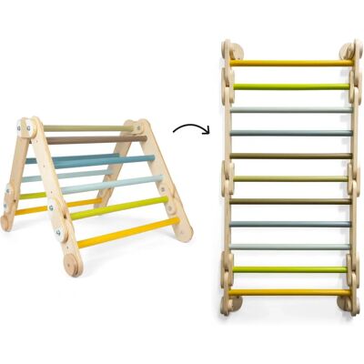 Small Foot Triángulo de Escalada de Madera 2 en 1 Aventura Multicolor Small Foot Triángulo de Escalada de Madera 2 en 1 Aventura Multicolor