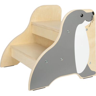 Small foot 12669 Escalón infantil - Taburete de madera estable para niños interiores y exteriores Small foot 12669 Escalón infantil - Taburete de madera estable para niños interiores y exteriores