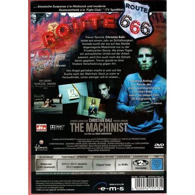 EMS The Machinist Brad Anderson DVD - Film d'action - Publicité EMS The Machinist Brad Anderson DVD - Film d'action - Publicité