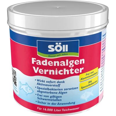 Söll FadenalgenVernichter 500g kerti tavakig 16 000L-ig - Algicid Söll FadenalgenVernichter 500g kerti tavakig 16 000L-ig - Algicid