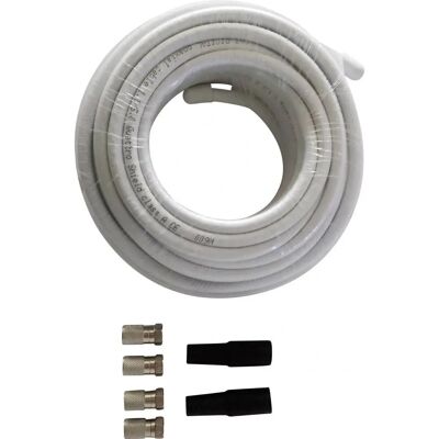 Wittenberg Antennen K-102941-10 Satellite Connection Kit - F connectors, 20m cable, waterproof, double shielded Wittenberg Antennen K-102941-10 Satellite Connection Kit - F connectors, 20m cable, waterproof, double shielded