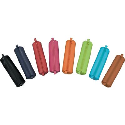 Alassio 43143 Leder-Stiftetasche - Rund, Türkis, 21cm Alassio 43143 Leder-Stiftetasche - Rund, Türkis, 21cm