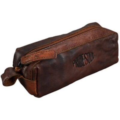 Pride & Soul Leather Pencil Case - Distressed Look, Durable Pride & Soul Leather Pencil Case - Distressed Look, Durable