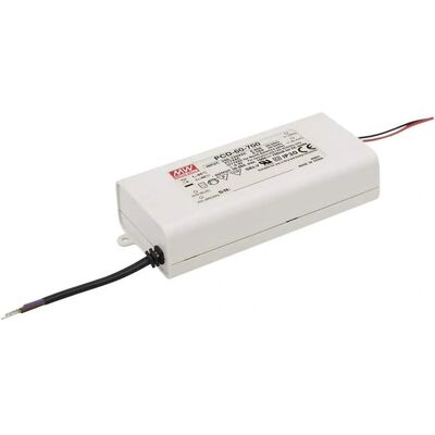 Driver LED Mean Well PCD-60-700B - Corriente constante 60W, Regulable Driver LED Mean Well PCD-60-700B - Corriente constante 60W, Regulable
