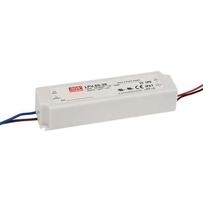 Driver LED MEAN WELL LPV-60-36 - 36V/60W, IP67 Driver LED MEAN WELL LPV-60-36 - 36V/60W, IP67