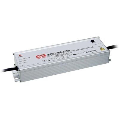 Mean Well HVGC-100-350A LED Driver - 100W, 29-285V, 350mA, IP65 Mean Well HVGC-100-350A LED Driver - 100W, 29-285V, 350mA, IP65