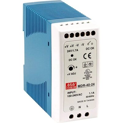 Mean Well 40W Fuente - Riel DIN, Compacta, 48V Mean Well 40W Fuente - Riel DIN, Compacta, 48V