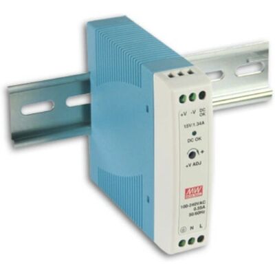 Zasilacz Mean Well MDR-20-12 - 20W, 12V, szyna DIN Zasilacz Mean Well MDR-20-12 - 20W, 12V, szyna DIN