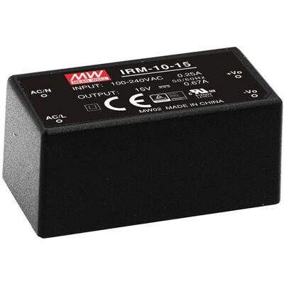 Mean Well IRM-10-5 Alimentatore - 5V 2A 10W Montaggio PCB Mean Well IRM-10-5 Alimentatore - 5V 2A 10W Montaggio PCB