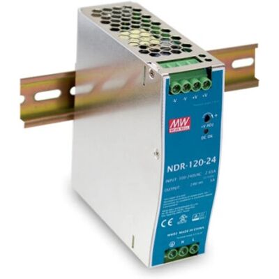 Fuente de alimentación Mean Well NDR-120-48 - 120W Montaje en riel DIN Fuente de alimentación Mean Well NDR-120-48 - 120W Montaje en riel DIN