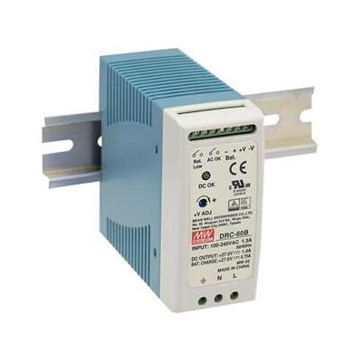MEAN WELL DRC-60A DIN UPS - Uninterruptible Power Supply MEAN WELL DRC-60A DIN UPS - Uninterruptible Power Supply