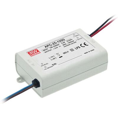 Alimentatore LED Mean Well APC-25-700 - Corrente costante, 11-36V, 25.2W Alimentatore LED Mean Well APC-25-700 - Corrente costante, 11-36V, 25.2W