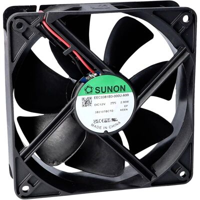 Sunon MEC0382V2-000U-A99 Axiallüfter - 24V, 197,03 m³/h, 38x120x120 mm Sunon MEC0382V2-000U-A99 Axiallüfter - 24V, 197,03 m³/h, 38x120x120 mm