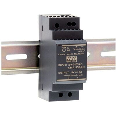 Mean Well HDR-30-24 Power Supply - DIN Rail 24V 36W Mean Well HDR-30-24 Power Supply - DIN Rail 24V 36W