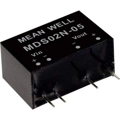 Mean Well MDS02M-15 Medisch DC/DC Module - 2W, Enkel Uitgang Mean Well MDS02M-15 Medisch DC/DC Module - 2W, Enkel Uitgang