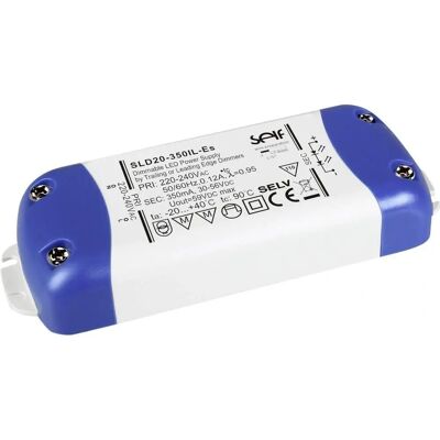 Alimentatore LED Self Electronics SLD20-500IL-ES 20W - Dimmerabile, 20-40V/DC Alimentatore LED Self Electronics SLD20-500IL-ES 20W - Dimmerabile, 20-40V/DC