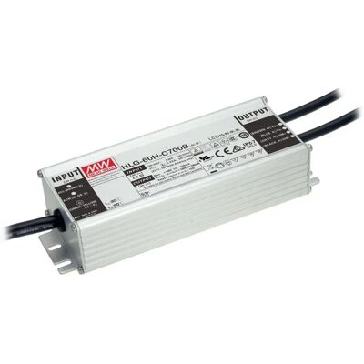 Driver LED Mean Well HLG-60H-24AB - 60W, 22-27V, regulable Driver LED Mean Well HLG-60H-24AB - 60W, 22-27V, regulable