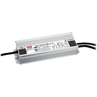 Driver LED Mean Well HLG-320H-12AB - Voltaje constante, regulable, exterior Driver LED Mean Well HLG-320H-12AB - Voltaje constante, regulable, exterior