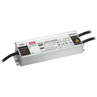 Driver LED Mean Well HLG-120H-24AB - Voltaje constante, 120W, 22-27V, regulable Driver LED Mean Well HLG-120H-24AB - Voltaje constante, 120W, 22-27V, regulable