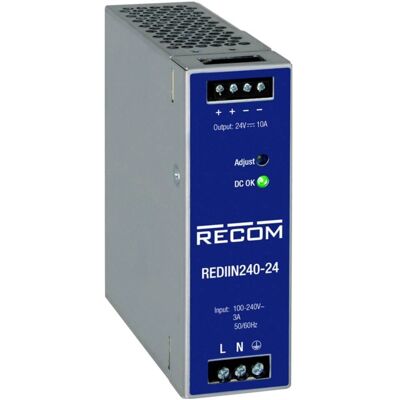 RECOM REDIIN240-24 Netzteil - 24V 10A 240W Hutschiene RECOM REDIIN240-24 Netzteil - 24V 10A 240W Hutschiene
