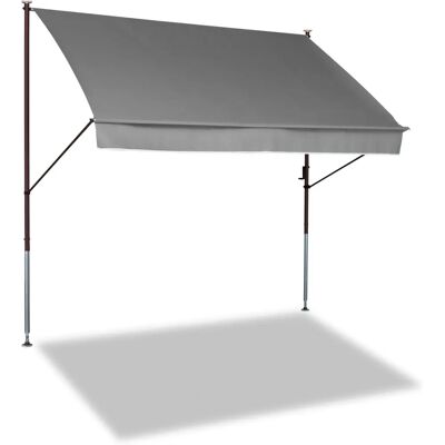 Angerer Klemmmarkise - 250cm Breite, 150cm Ausfall, Grau - Sonnenschutz Angerer Klemmmarkise - 250cm Breite, 150cm Ausfall, Grau - Sonnenschutz