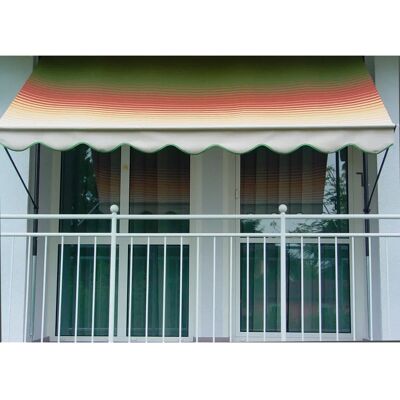 ANGERER FREIZEITMÖBEL - Klemmmarkise 400 cm 150 cm bunt - grün-rot-gelb - awning ANGERER FREIZEITMÖBEL - Klemmmarkise 400 cm 150 cm bunt - grün-rot-gelb - awning