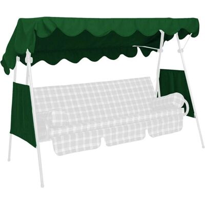 Groene Zonnescherm Angerer - 200x120cm voor 3-persoons schommel Groene Zonnescherm Angerer - 200x120cm voor 3-persoons schommel