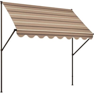 Muebles de ocio Beige - Toldo retráctil 150cm Muebles de ocio Beige - Toldo retráctil 150cm