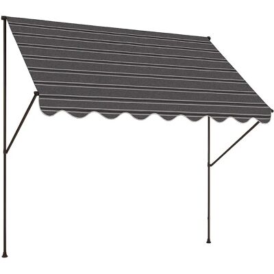 Mobili per il tempo libero Angerer 400cm Tenda da esterno grigia - Awnings Mobili per il tempo libero Angerer 400cm Tenda da esterno grigia - Awnings