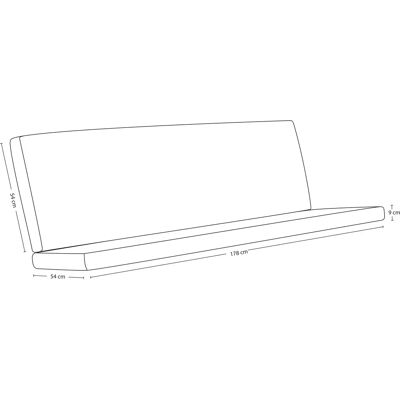 Deutsche Marke Smart 3-Sitzer Gartenauflage - Gartenmöbel & Balkon Deutsche Marke Smart 3-Sitzer Gartenauflage - Gartenmöbel & Balkon