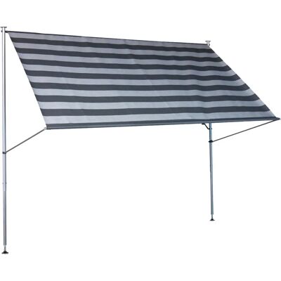 Mobili da relax Angerer Tenda su misura - 350cm, 170cm, grigio/bianco - Tende da sole Mobili da relax Angerer Tenda su misura - 350cm, 170cm, grigio/bianco - Tende da sole