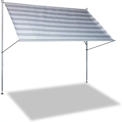 ANGERER FREIZEITMÖBEL Tenda a Pinza 350cm, Bianco, Altezza Regolabile - Tende ANGERER FREIZEITMÖBEL Tenda a Pinza 350cm, Bianco, Altezza Regolabile - Tende