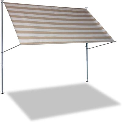 Angerer Muebles de ocio 250cm Toldo con pinza - Protección UV UPF 40 Angerer Muebles de ocio 250cm Toldo con pinza - Protección UV UPF 40