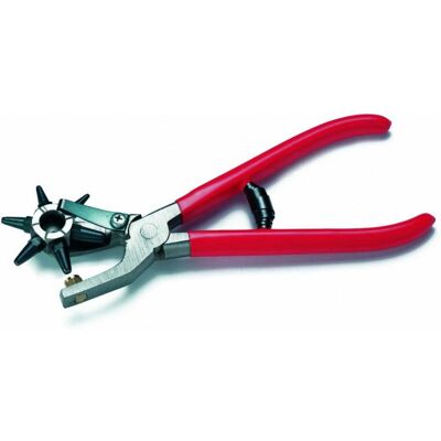 Cimco 101550 Schlagzange - Revolverlochzange, 6 Stück, Rot - Punching pliers Cimco 101550 Schlagzange - Revolverlochzange, 6 Stück, Rot - Punching pliers