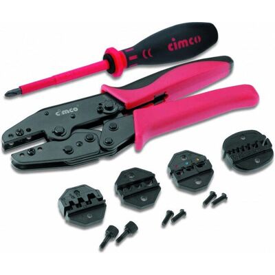 Ensemble de Sertisseuses Cimco 102000 - Standard, Noir, Rouge - Publicité Ensemble de Sertisseuses Cimco 102000 - Standard, Noir, Rouge - Publicité