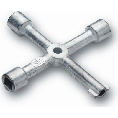 Cimco 112882 Llave de zinc fundido - Media luna - 90x90mm Cimco 112882 Llave de zinc fundido - Media luna - 90x90mm