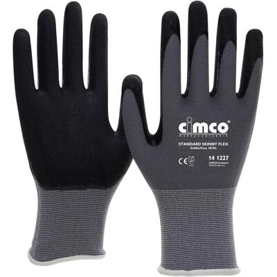 Cimco - Standard Skinny Flex 141267 - Zwart/Grijs - Werkhandschoenen Cimco - Standard Skinny Flex 141267 - Zwart/Grijs - Werkhandschoenen