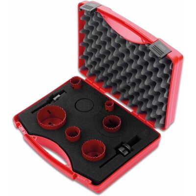 Set di 6 seghe a tazza Cimco M20-M63 - Utensile di taglio metallo Set di 6 seghe a tazza Cimco M20-M63 - Utensile di taglio metallo