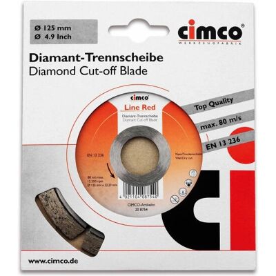 Cimco - 208754 - Durchmesser 125 mm - Diamond cutting disc Cimco - 208754 - Durchmesser 125 mm - Diamond cutting disc