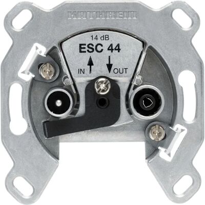 Kathrein ESC 44 Uitlaatdoos - Loop-door, 2 Poorten, Zilver Kathrein ESC 44 Uitlaatdoos - Loop-door, 2 Poorten, Zilver
